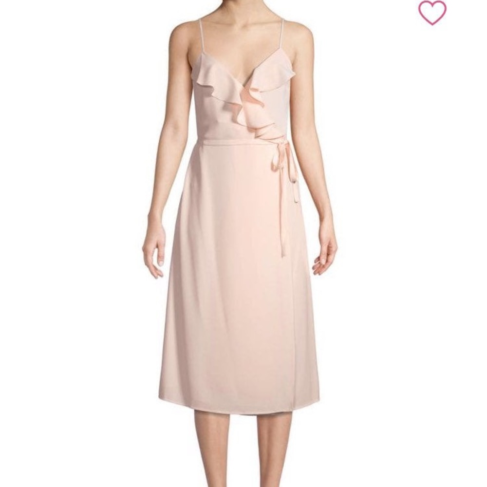 1. State Blush Midi Wrap Dress NWT